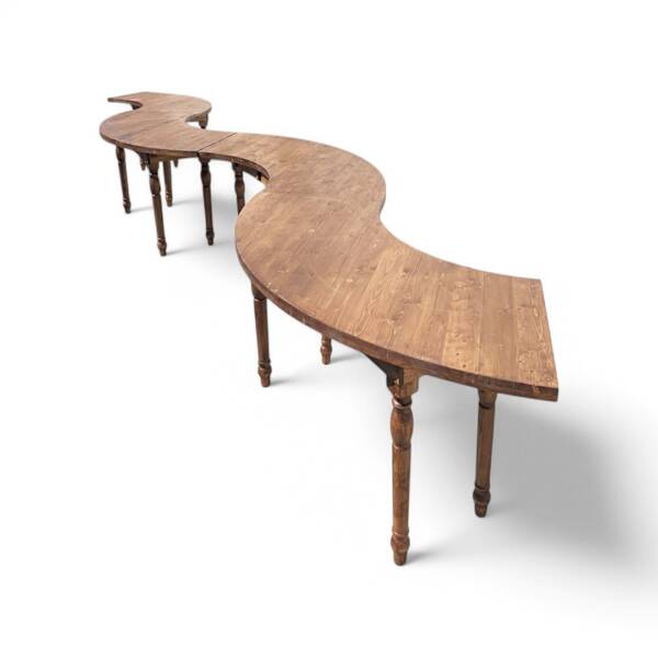 Sector Wood Tables(S-Shape)