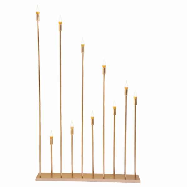 Gold Candlelight Floor Lamp Set